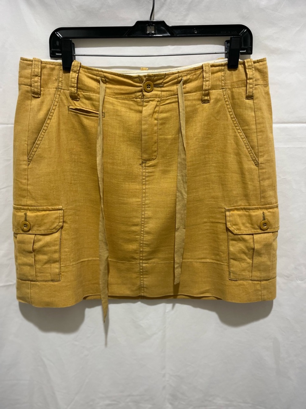 Anthropology Paper boy Casual Mustard Cargo Skirt 100% cotton - Picture 3 of 8